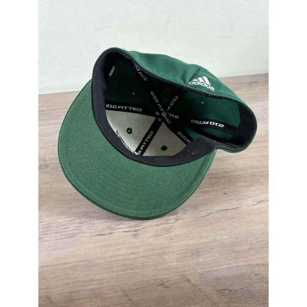 Utah‎ Jazz NBA Green Fitted Flex Adidas Hat- 7 1/4- 7 5/8- EUC